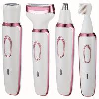 Maquinilla de afeitar eléctrica para mujer, kit de aseo recargable 4 en 1, para cara Afeitadora eléctrica, nariz, piernas y axilas - details 0