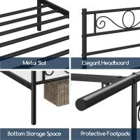 Cama Individual Hierro Cama Metálica para colchón de 90 x 190cm Cama Industrial Estructura Metal - details 74