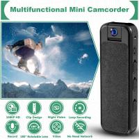 Mini cámara corporal HD 1080P Grabadora de vídeo portátil con 180 °   Videocámara portátil con lente giratoria y cámara corporal de policía de visión nocturna para deporte/entrega/viajes/aplicación de la ley con 128GB - details 1