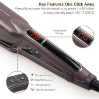 Peluquera de Cerámica Plana Tratamiento de Alcatrín Keratin Estilo de Peluquería de Doble Voltaje - details 4