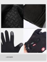 Guantes cálidos de invierno para hombres y mujeres, pantalla táctil impermeable y agradable para la piel, adecuados para ciclismo y esquí - details 6