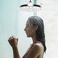 Cabezal de ducha fijo antifugas, espray de lluvia, relajación y Spa para alta presión y flujo de agua, 6 pulgadas - details 4