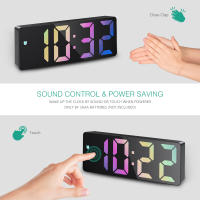 ORIA-reloj despertador Digital inteligente para mesita de noche, dispositivo electrónico de escritorio, despertador, LED - details 4