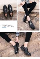 MEIJIANA nuevos zapatos de boda de talla grande antideslizantes y de cuero para mujer, zapatos de boda informales de lujo a la moda para hombre - details 4
