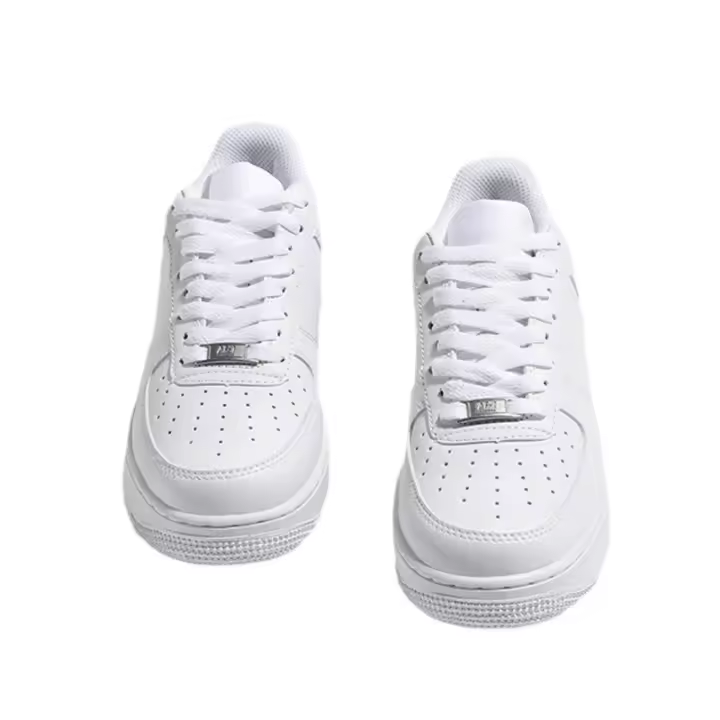 Zapatillas Clásico Blanco Negro AF1 Zapatillas Casual Hombre y Mujer al Aire Libre - 1