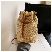 Bolso de paja tejido hueco, bolso de cubo, bolso de playa, bolso de hombro casual, bolso de moda, bolso de mujer - details 9