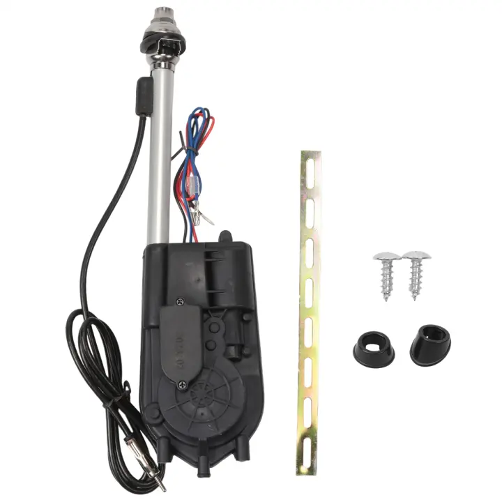 Antena automática Universal para coche, mástil de Radio AM y FM, 12V - 1