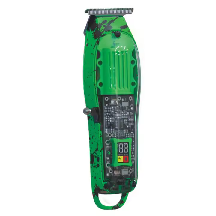 Cortadora de pelo transparente con cabezal de aceite digital LCD, maquinilla eléctrica recargable, cuchillo de empuje, maquinilla de afeitar profesional - 1