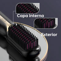 Control de temperatura de 3 niveles, cuidado de iones negativos, carga USB anti-quemaduras y pantalla LED Diseño portátil, plancha de pelo inalámbrica para mujeres, perfecta para regalos de hogar y viajes - details 3