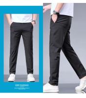 Pantalones de Seda de Hielo de Verano Cintura Elástica Recta Transpirables para Hombres - details 8