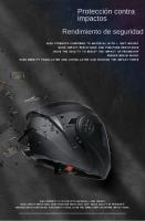 Casco Modular de seguridad para motocicleta, visera Interior de doble lente, aprobado por DOT - details 6