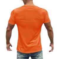 Camiseta Deportiva de Poliéster para Hombres Cuello Redondo, Manga Corta, Secado Rápido, Ropa Deportiva Transpirable para Gimnasio y Correr en Primavera/Verano - details 10