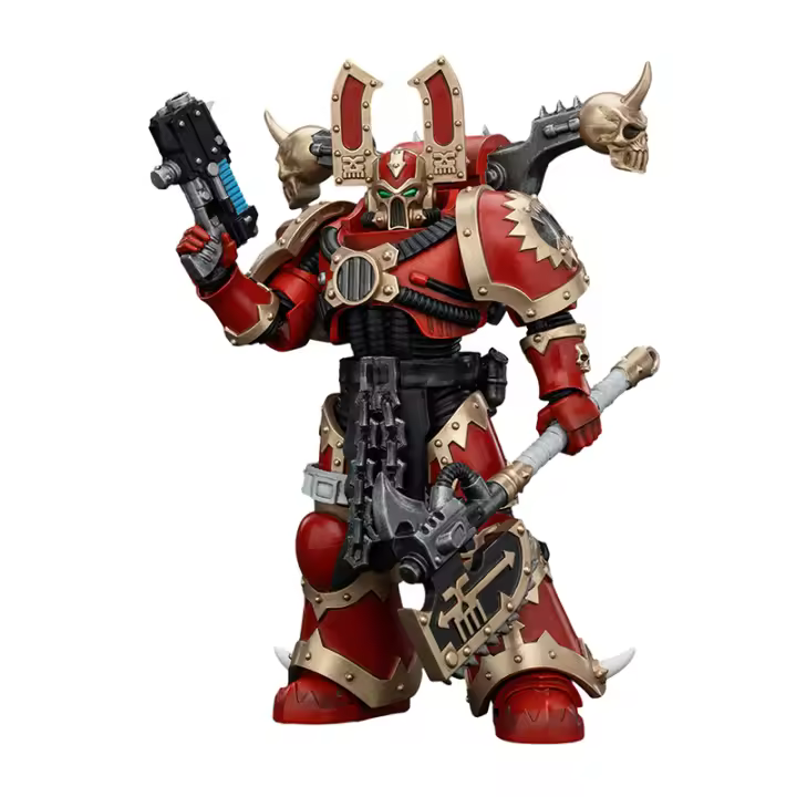 JOYTOY 1/18 figura de acción 40K World Eaters Khorne Berzerker 3 Anime modelo militar - 1