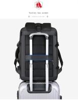 Mochila De Negocios Extensible de gran capacidad para hombre, morral multifunción de viaje con carga USB, impermeable, expandible, para ordenador - details 9