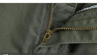 Pantalones cortos cargo con múltiples bolsillos de camuflaje de algodón para hombre - details 2