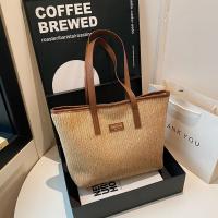 Elegante bolso de paja tejido de verano, bolso de hombro de paja informal bohemio, bolso de mano de playa de ocio para damas/niñas - details 2