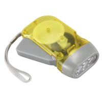 Linterna de cuerda Dinamo LED, luz de antorcha, prensa manual, manivela NR, Camping, 3 LED - details 1