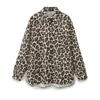 Conjunto de Moda Vintage para Mujer TRAFZA Blusa de Estampado de Leopardo con Cintura Alta y Pantalones Rectos Estilo de Primavera - details 2