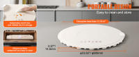 SucceBuy Bandeja calefactora eléctrica, tapete calentador de alimentos tipo buffet, calentador de alimentos de silicona enrollable y portátil con 4 temperaturas ajustables, apagado automático y bloqueo para niños, ideal para fiestas y catering. - details 3