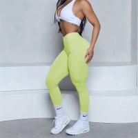 Leggings con espalda en V para mujer, leggings deportivos sin costuras para mujer, pantalones de yoga sólidos elásticos de cintura alta para fitness y jogging - details 32