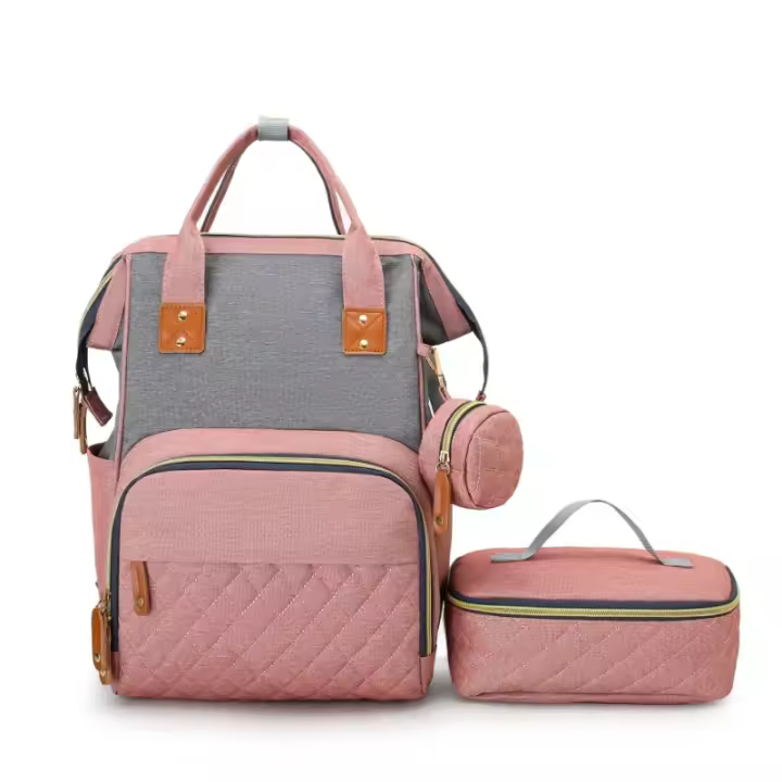 Bolsa Multifuncional de Gran Capacidad Bolso Portátil Doble para Mamá y Bebé - 1