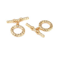Pulsera de Tirantes Geométricos de Latón Dorado 18K Clasps para Hacer Joyería DIY - details 8