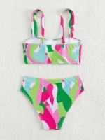 Bikini de cintura alta, Tre 2025 para mujer, conjunto de Bikini Bandeau Sexy para mujer, Tre de natación de playa brasileño para mujer - details 15