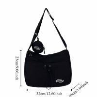 Bolso de hombro de nailon de secado rápido, bolso cruzado de secado rápido Harajuku, monedero, bolso de mensajes de estilo coreano con monedero de viaje - details 1