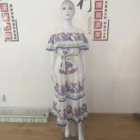 Nuevo vestido largo con vuelo y estampado de flores rojas de un hombro para primavera y verano 2025 - details 39