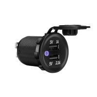 Adaptador de doble toma de corriente, Cargador USB, 5V, 3.1A, 12V, 24V, motocicleta, coche, barco y más - details 0