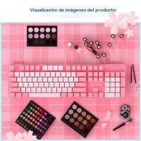 Real teclado mecánico eje verde niñas Netflix chica corazón polvo azul teclas redondas gaming punk - details 19