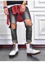 Botas Zapatos de Hombre Zapato Casual Botines clásicos Alto Slip Oficina Versátilentilación Utilidad Motocicleta - details 5