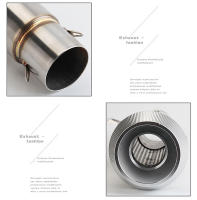 Tubo de Escape Universal de Acero Inoxidable Respryace Forma Redonda Para Yamaha MT-07, Honda - details 3