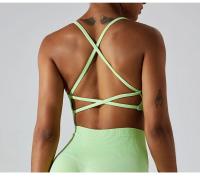 Sujetador Deportivo de Yoga para Mujer Sexy Espalda Deportiva Sin Costuras Secado Rápido Transpirable Top para Danza y Ciclismo Material de Nylon Adecuado para Correr Primavera Verano - details 2