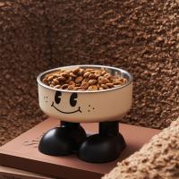 Cuenco de comida para gatos con dibujos animados, cuenco de alimentación antideslizante para mascotas de patas altas, alimentador de agua para cachorros de gran capacidad para el hogar, suministros para alimentador de gatos - details 15