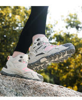 Botas de senderismo antideslizantes de alta calidad para mujer, botas de montaña resistentes al desgaste, zapatillas de senderismo con amortiguación al aire libre - details 10