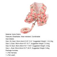 Traje de arnés para mascotas transpirable con corda Estilo lazo de flor - details 5