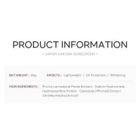 Laikou Sakura crema de protección solar coreana bloqueador solar Facial Spf50 loción de aislamiento hidratante 30g - details 2