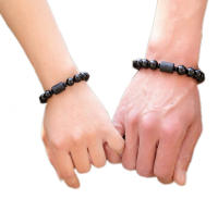 Obsidiana negra Natural de 10/12MM, amuleto de la suerte de Buda tallado, pulsera de hilo de cuentas redondas para mujeres y hombres, joyería para regalo de año próximo - details 1