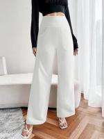 Pantalones de moda coreana para mujer, cintura alta, pierna ancha, estilo informal de Yoga para primavera y otoño - details 2