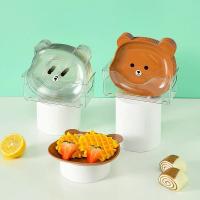 Little Bear Dinner Plate Cartoon Shape Bear Spit Bone Dish Desktop Trash Tray Snack Food Residue Fruit Plate Kitchen Tableware - details 8