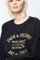 Sudadera con capucha bordada de algodón rosa para mujer, Jersey clásico francés de nicho ZV, 24 principios de otoño, nuevo - details 37
