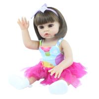 BZDOLL muñeca Reborn realista, juguete con cuerpo de silicona suave completo, vestido encantador, regalo de cumpleaños para niña, 48 CM y 55 CM - details 2