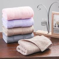 Toalla de microfibra para baño, 100% de algodón Toalla de baño, color rosa, gris, caqui y morado, regalo suave, superabsorbente, 35x75cm - details 0