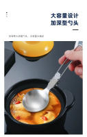 Cubiertos Plegables de Acero Inoxidable 304 para Picnics y Camping al Aire Libre Espátula para Saltear Olla Portátiles para Cocina - details 4
