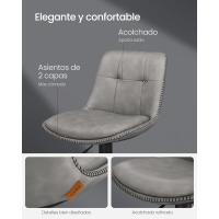 Juego de 2 Taburetes de Bar Sillas Altas Giratorias Regulables en Altura Acolchado PU - details 35