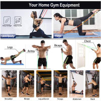 Barra de entrenamiento, conjunto de bandas de resistencia para Fitness, Pilates, Yoga, cuerda de tracción, expansor de entrenamiento, equipo de gimnasio para culturismo en casa - details 25