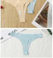 Tangas De Algodón Para Mujer, Ropa Interior Sexy De Cintura Baja Con Espalda En T, Bragas Cómodas A Rayas, Lencería Íntima - details 5
