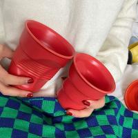 Taza de Cerámica Irregular Pinza Manual Vaso de Bebida Divertido Copa Kawaii - details 10