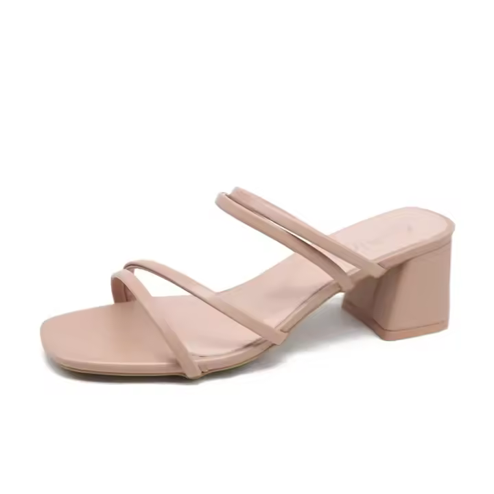 Elegantes Sandalias de Mujer con Tacones Cuadrados Zapatillas de Verano Moda 2025 - 1